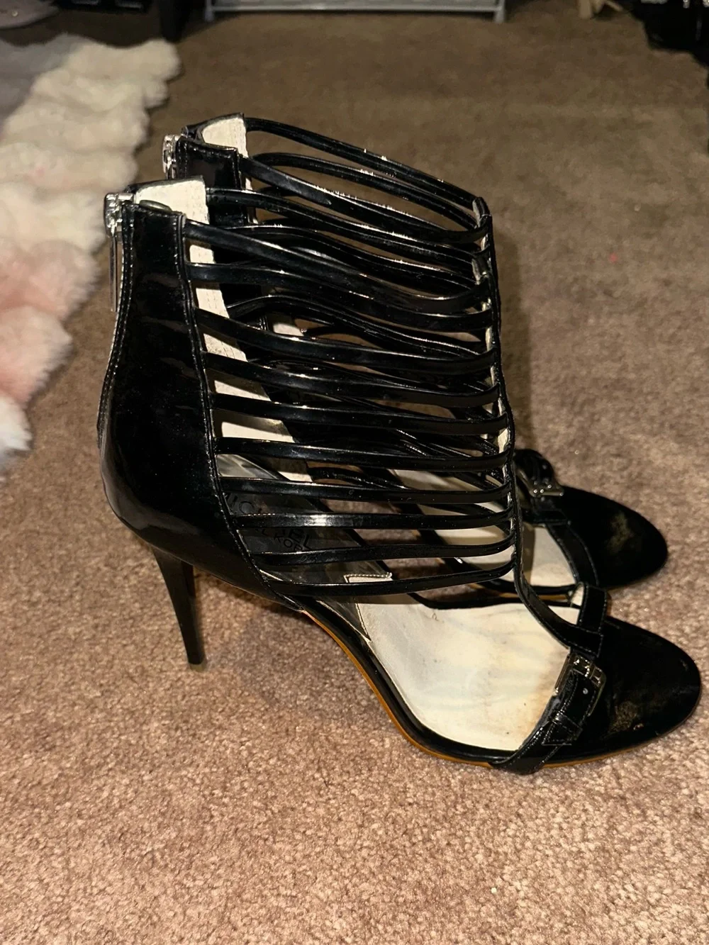 Michael Kors Black Strappy Gladiator Sandals